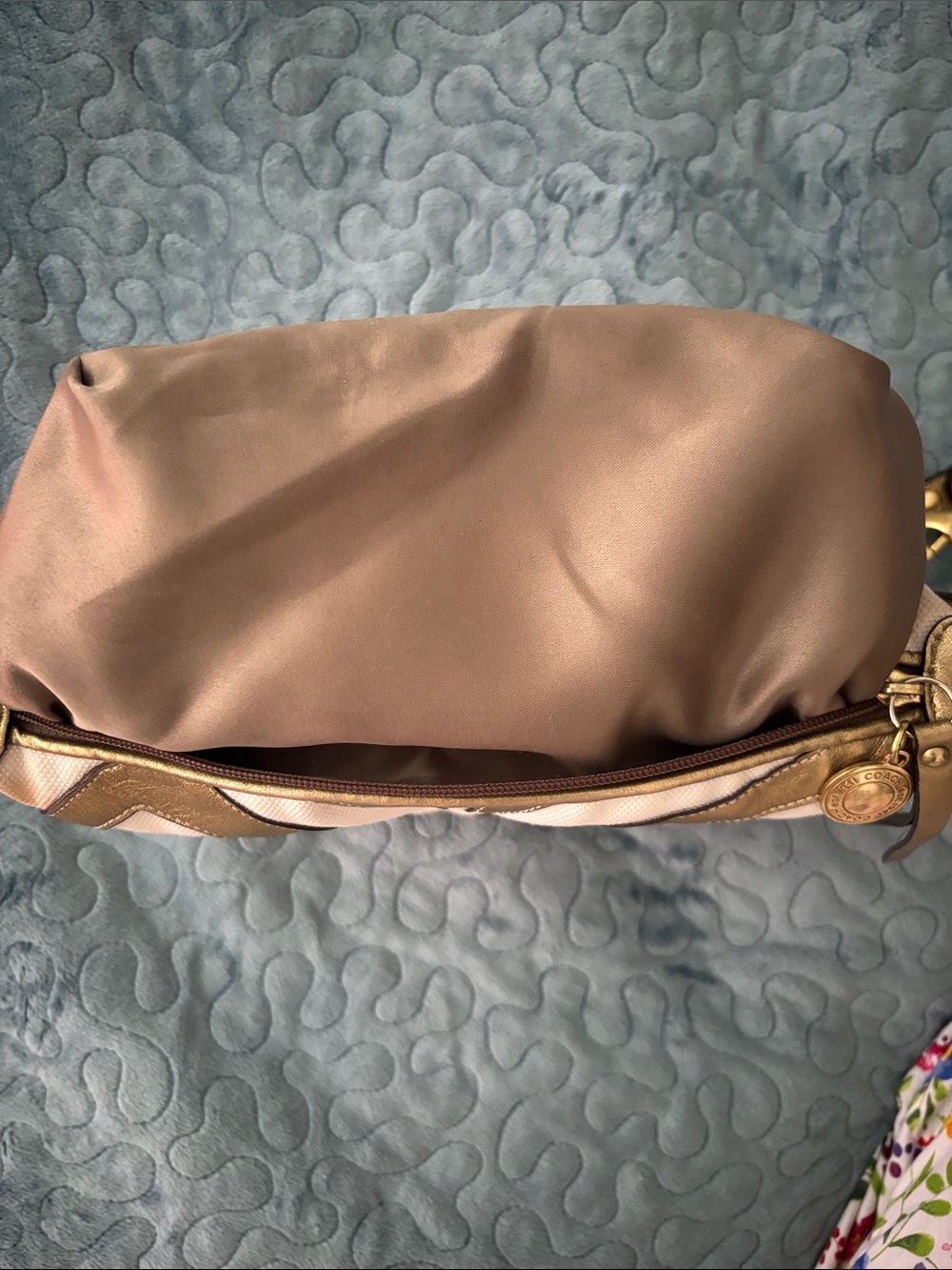 Coach vintage Canvas gold zebra Y2K? - Picture 7 of 16